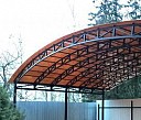 Арочный навес для автомобиля из поликарбоната Пермь