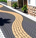Укладка тротуарной плитки без цемента Пермь