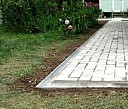 Устройство отмостки вокруг дома из тротуарной плитки Пермь