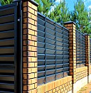 Забор из металлопрофиля с установкой Пермь