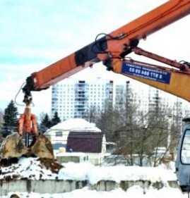 Аренда колесного экскаватора с грейферным ковшом Пермь