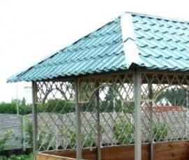 Дачная беседка из труб Пермь