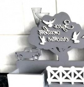 Деревянная ключница с фамилией Пермь