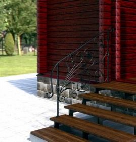 Деревянная лестница на крыльцо Пермь