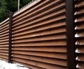 Деревянный забор для палисадника с монтажом Пермь