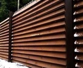 Деревянный забор для сада под ключ Пермь