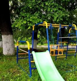 Детский спортивный комплекс с горкой для улицы Пермь