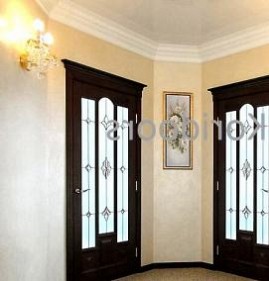Двери межкомнатные массив со стеклом Пермь