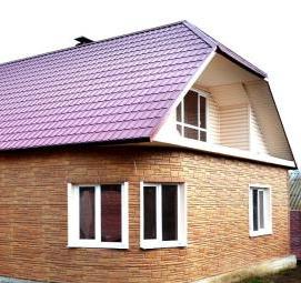 фасадная панель - камень бежевый Пермь