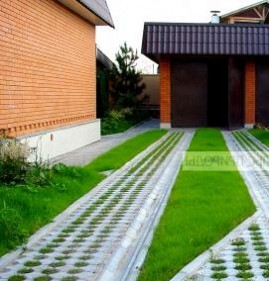Газонная решетка для дорожек на даче Пермь