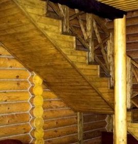 Изготовление лестниц из сосны Пермь