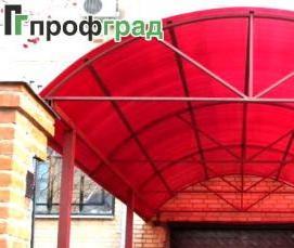 Круглый навес из поликарбоната Пермь
