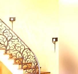 Лестница кованая белая