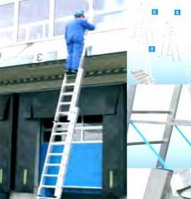 Лестница раздвижная алюминиевая трехсекционная Пермь