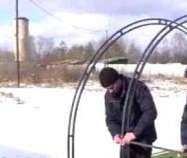 Мини теплица тюльпан с открывающимися боками Пермь