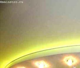 Натяжной потолок со светодиодной подсветкой Пермь