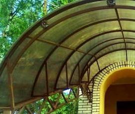 Навес 3х6 из поликарбоната Пермь