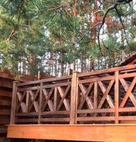 Перила для беседки из дерева Пермь