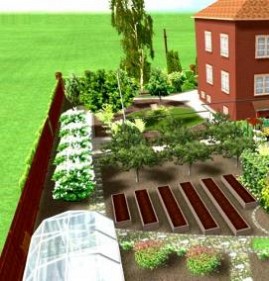 Планировка участка дачного дома Пермь