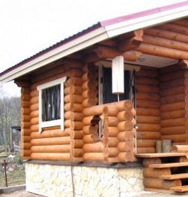 сруб бани из бревна Пермь