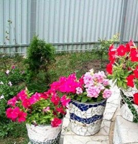 Вазоны из крошки уличные Пермь