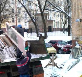 Вывоз мусора после демонтажа окон Пермь