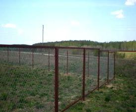 Забор комбинированный из сетки рабицы под ключ Пермь
