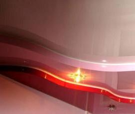 3 уровневый натяжной потолок - тип 2