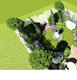 3д планировка участка - тип 3