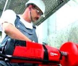 Алмазное бурение перфоратором - модель 1