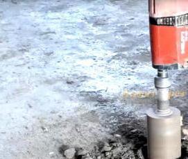 Алмазное бурение плит - тип 3