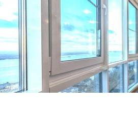 Алюминиевые балконные окна - модель 4