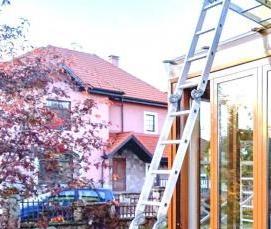 Алюминиевые балконные окна - модель 2