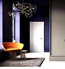 Алюминиевые межкомнатные двери в квартиру - вариант 2