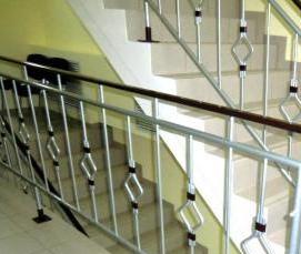 Алюминиевые ограждения лестниц - вариант 4