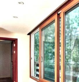 Алюминиевые панорамные раздвижные двери - тип 2