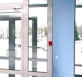 Алюминиевые противопожарные двери - вариант 2