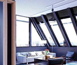 Алюминиевые распашные окна - модель 1