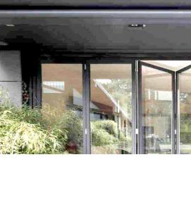 Алюминиевые раздвижные окна гармошка - тип 4