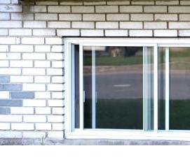 Алюминиевые сдвижные окна - вариант 1