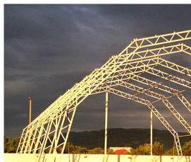 Ангар склад из металлоконструкций - вариант 4