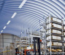 Ангар склад из металлоконструкций - вариант 2