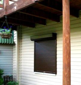 Антивандальные рольставни на окна наружные - модель 3