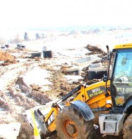 Аренда экскаватора с буром - вариант 3