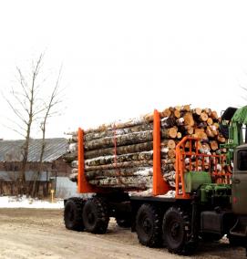 Аренда лесовоза с манипулятором - модель 1