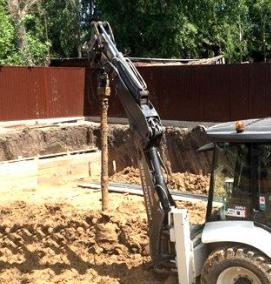 Аренда ямобура на базе экскаватора - тип 4