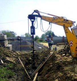 Аренда ямобура на базе погрузчика - вариант 4