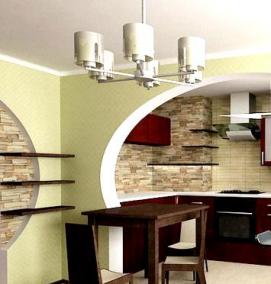 Арка межкомнатная на кухню - модель 2