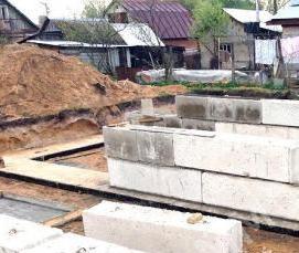 Армированные фундаментные блоки - вариант 3