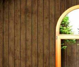 Арочные деревянные окна - модель 4